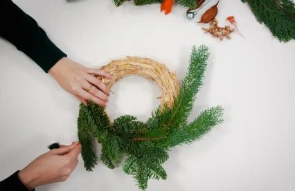 Adventskranz Bastelanleitung zum Nachstecken. 